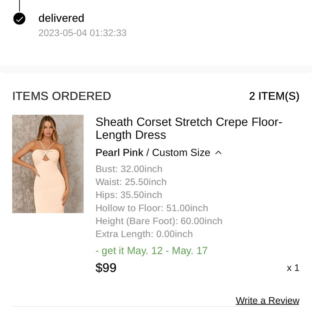 AZAZIE KENDALL & KYLIE WEDDING DRESS